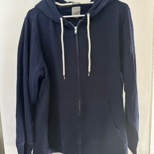 GAP full zip hoodie in Navy blue. Size XL